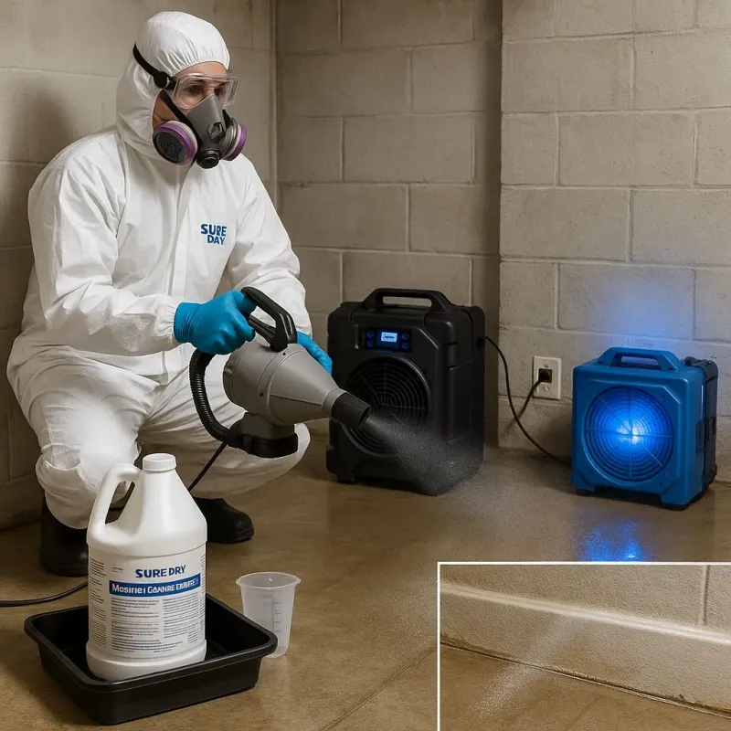 Sanitization and Odor Removal process in Pleasant Hill, NC